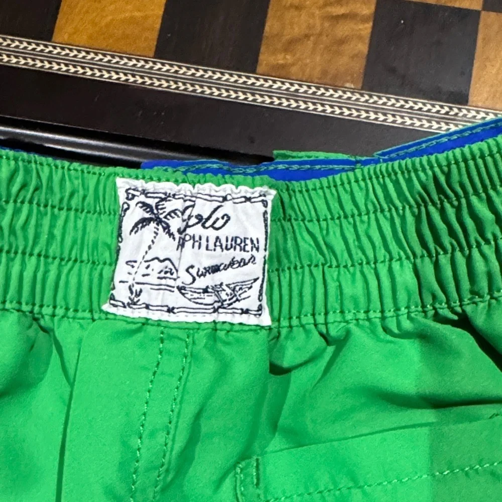 Ralph Lauren Kids Bright Green Shorts